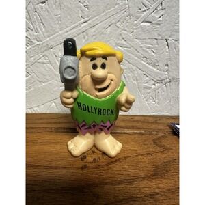 Vintage Hanna Barbara 1992 Barney Rubble "Hollyrock" With Film Camera PVC Figure